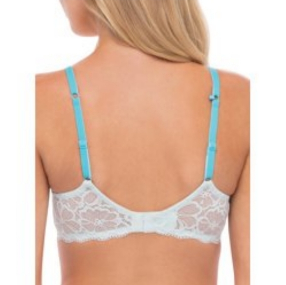 No Boundaries NWT Women's Supportive T-Shirt Bra Converting Bra Straps Blue 1011 - Picture 2 of 4